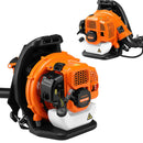 Soffiatore Foglie a Scoppio 52cc 1,5Kw 2 Tempi a Zaino Spalla Motore a Benzina