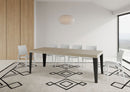  Tavolo Allungabile 140-244x90x77 cm Flame Premium Cashmere Telaio Antracite