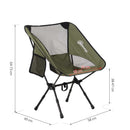 Sedia da Campeggio Pieghevole con Sacca da Viaggio 58x49x64 cm  TravP Verde