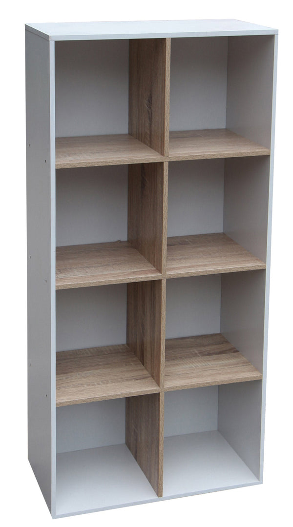 online Bücherregal mit 8 Regalen 60x30x120 cm in PB Sonoma