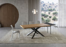 Tavolo Allungabile 200/250x90 cm Versalux Rovere Scortecciato Gambe Antracite      