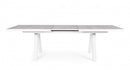 Tavolo Allungabile da Giardino 205-265x103x78h cm Krion Bianco