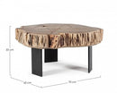 Tavolino Basso 70x65 x 33 cm in Legno