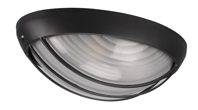 Plafoniera da Esterno Attacco E27 in Alluminio Nero Opaco