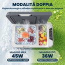 Frigorifero da Auto Portatile 25 L 58x33x38,3 cm con Congelatore e Controllo App in HDPE Grigio      