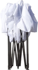 Gazebo da Giardino Pieghevole 3x3m in Tessuto Bianco