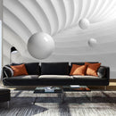 Fotomurale - Simmetria Bianca 300X210 cm Carta da Parato Erroi