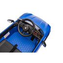 Macchina Elettrica per Bambini Porsche Taycan Turbo S 12V con Telecomando Bluetooth Luci LED e Tappetini Blu