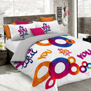 Copripiumino Matrimoniale Stampa sul Sacco e Federe Kio603