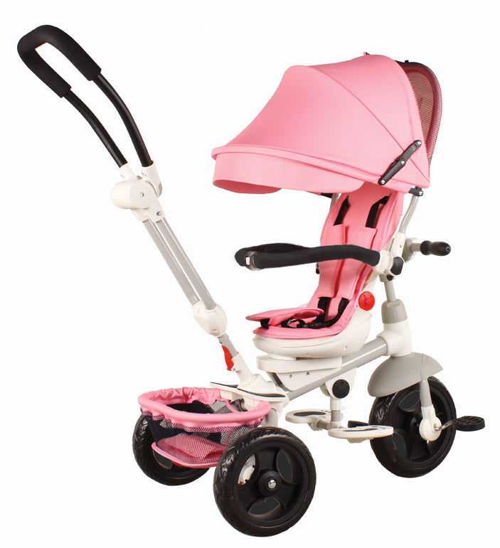 Passeggino Triciclo con Sedile Girevole 360° Miller Baby Swing Rosa