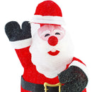 Pupazzo Babbo Natale H77 cm con Luci Led e Movimento Rosso