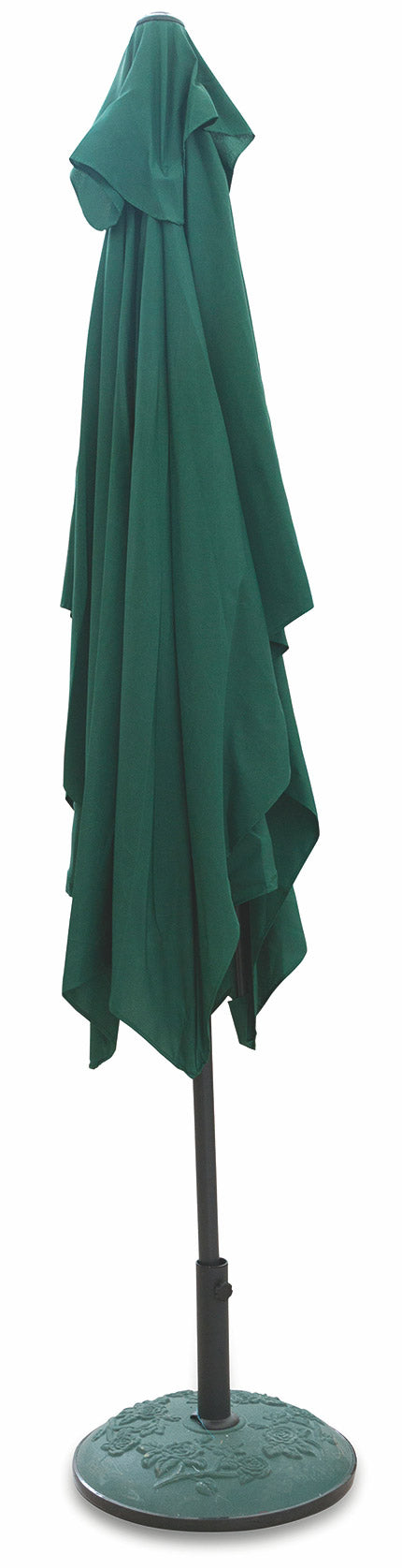 Ombrellone Rettangolare da Giardino 3x2 m Palo Ø38 mm in Alluminio Soriani Verde