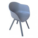 Poltrona Maui 63x55x79 h cm in Plastica Antracite