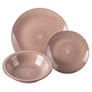 Servizio Piatti 12 Pezzi in Gres VdE Tivoli 1996 Baita Chocolate