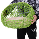 Cuccia in PVC Effetto Polyrattan per Gatti Ø56x35 con Cuscino cm  MrMeow