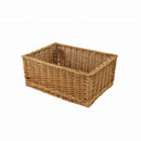 Cesta espositore in vimini rettangolare cm 45x50xh15