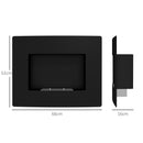 Camino a Bioetanolo da Incasso Capacità 0,9L 66x16x52 cm Nero  