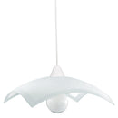 Sospensione 40X40 1xE27 Montatura Bianco Vetro Lastra Bianco E-Energy Fabiana