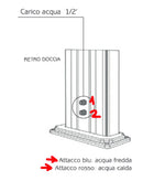 Doccia da Esterno Giardino Miscelatore e Lavapiedi Arkema Spring S Grigio Antracite