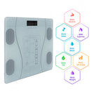 Bilancia Pesapersone Digitale Max 180 Kg in Vetro con App Bluetooth Bianca 