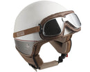 Occhiali per Moto in Similpelle Lenti Specchiate CGM Oldstyle 705V