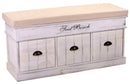 Cassapanca Baule in Legno 3 Cassetti con Cuscino