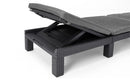 Lettino Prendisole da Giardino 195x65x25,5 cm con Cuscino in Resina Keter Daytona Antracite