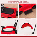Macchina Cavalcabile a Spinta per Bambini 85,5x40,5x95 cm con Licenza Mercedes Benz G350 Tettuccio e Maniglia in PP Rosso  