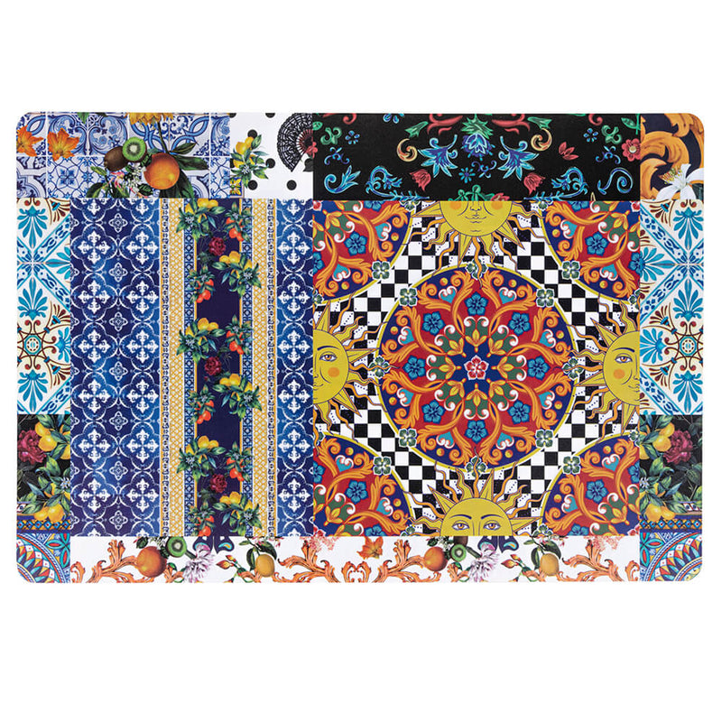 Set 6 Tovagliette Double Face 45x30x0,1 cm  in PVC VdE Tivoli 1996 Italian Beauty