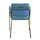 Sedia Imbottita 52x52xh79 cm in Tessuto Velluto Hannover Blu