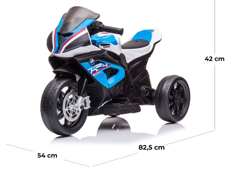 Moto Elettrica per Bambini 12V con Licenza BMW HP4 Sport 3R Blu