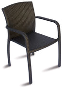 Sedia da Giardino in Wicker Vorghini Reims Wengè