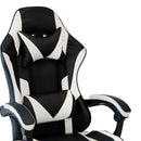 Poltrona Racing Omega con Piedi Nera Bianca Similp