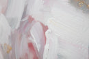 Dipinto su Tela Pink Flowy 80x3,7x100 cm in Legno di Pino e Canvas Multicolor