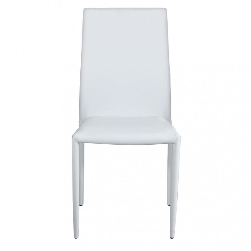 Sedia Cammie 41x50x91 h cm in Similpelle Bianco