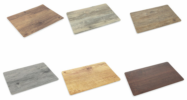 Set mit 6 Kunststoff-Tischsets 30 x 45 cm Villa d'Este Home Tivoli Holzoptik acquista