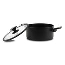 Casseruola 2 Maniglie Ø 24cm Antiaderente Induzione Silex Elegance Black Nero