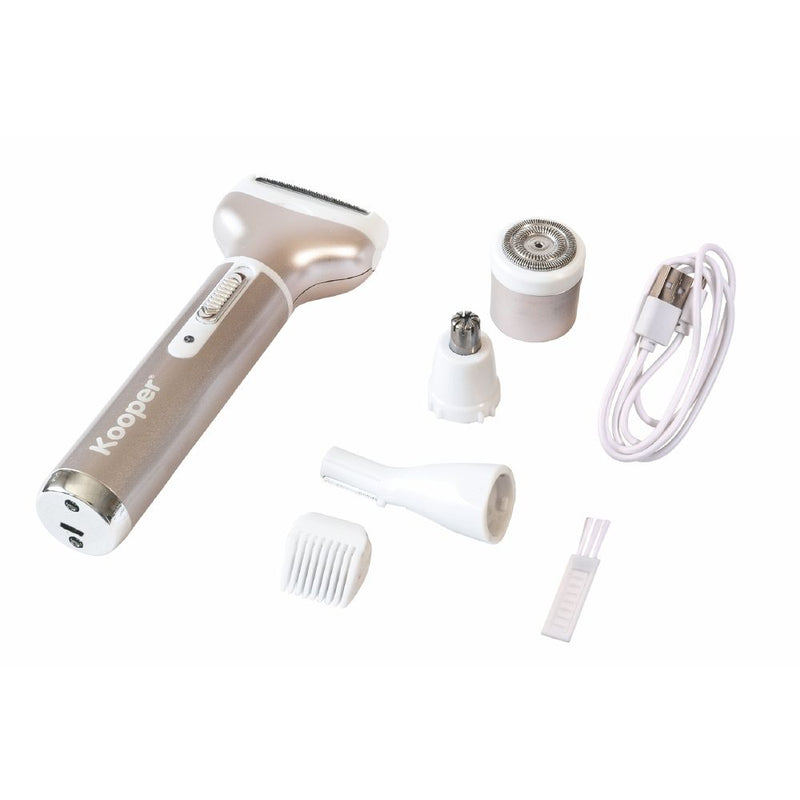 Rasoio Elettrico Ricaricabile 4 in 1 Kooper  Rosa Champagne