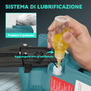 Motosega a Batterie 2 in 1 con Palo Telescopico per Funzione Potatore 580W in Metallo Blu 