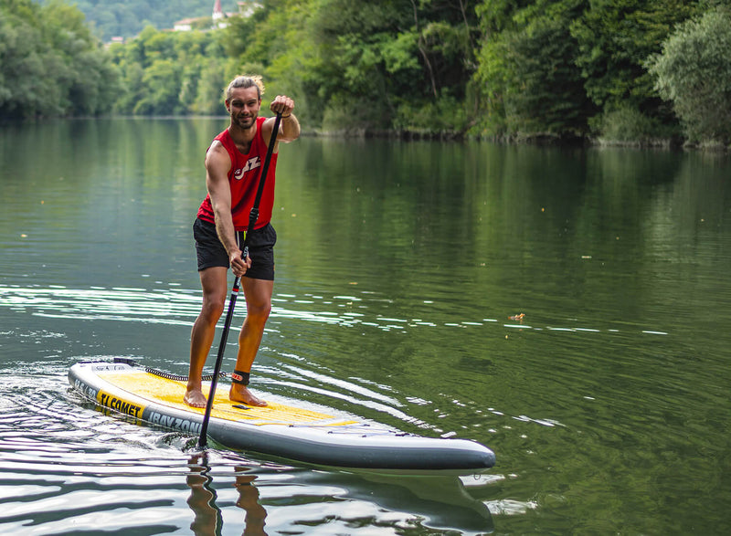 SUP Tavola Stand Up Paddle Gonfiabile 380x76x15 cm con Pagaia Zaino e Accessori Jbay.Zone Comet TJ