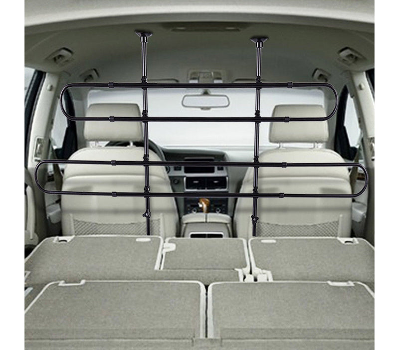 Griglia Divisoria Telescopica per Auto 3 e 5 Porte a 2 Elementi Nera