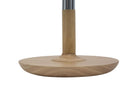 Paralume da Comodino WoodeSteel Ø25x42 cm Legno e Tessuto Naturale