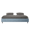 Letto Matrimoniale Extra Large Azelia Azzurro Varie Misure