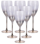 Set 6 Calici Vino Très Chic in Vetro VdE Tivoli 1996 Champagne  