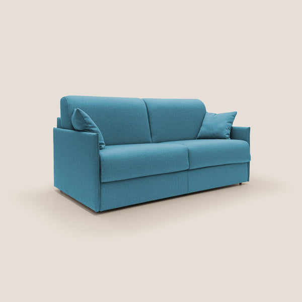 Divano Letto 2 Posti 169x90x96 cm in Tessuto Azzurro prezzo