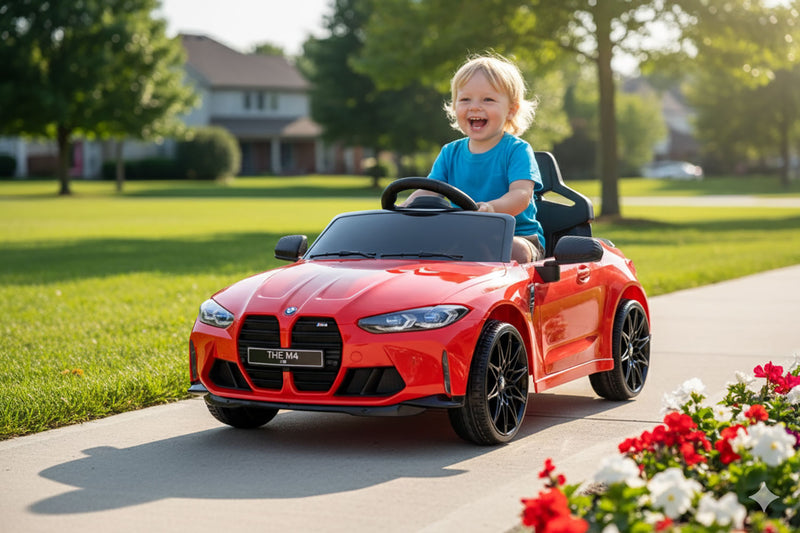 Macchina Elettrica per Bambini Licenza Ufficiale Bmw M4 10,8V 3,1Ah Rosso       