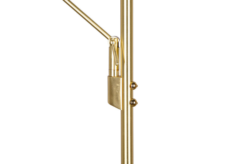 Piantana da Interno a LED in Metallo Ottone Opaco