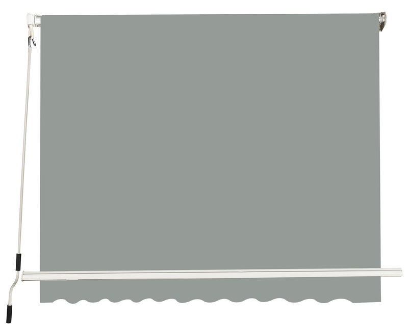 Tenda da Sole a Caduta con Bracci 245x245 cm Grigio