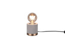 Lampada tavolo da Interno a LED in Tessuto Grigio