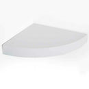 Mensola Parete Angolare 24x24x4 cm Scaffale con Ripiano ad Angolo in Legno MDF Bianco      